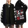 zhedu Felpa con Cappuccio con Cerniera AOT Felpa con Cappuccio A Maniche Lunghe con Cerniera Donna Uomo AOT Grafica Oversize Casual Y2K Streetwear