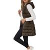 Achimlt Piumino Smanicato Donna Cappotto Invernale, Lungo Imbottito Piumino Donna con Zip Frontale e Tasche Funzionali, Caldo Giubbotto Senza Maniche Gilet per Autunno Inverno
