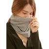 Prettystern scaldacollo tubolare sciarpa ad anello donna di 100% Cachemire Lana sciarpa tubolare collo di Cashmere grigio