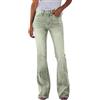 Generisch Jeans da donna, casual, elasticizzati, a gamba larga, jeans a vita alta, jeans svasati, jeans eleganti, vintage, palazzo, leggings skinny streetwear per business all'aperto