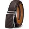 BULLIANT Cintura Uomo, Cintura Pelle 35mm,Trim Regolabile | Cintura Uomo Fibbia Automatica,Confezione Regalo