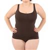 LEELA LAB Canottiera Donna Grandi Taglie Canottiera Top Basic Line, Spalline Sottili e Petto Supporti Con Tecnologia Senza Cuciture - Made in Italy