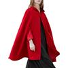 ORANDESIGNE Donna Eleganti Primavera Autunno Poncho Mantelli Mantello Monocolor Sciolto Giacca Cappotto con Cappuccio Trench Outwear Tops