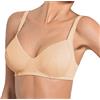 SIELEI 1 Reggiseno Donna 960 Senza Ferretto in Microfibra Stretch Liscia - Coppa C, Skin 2