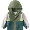 Volunboy Giacca Bambini con Fodera in Pile, Leggera Giaccone Antivento con Cappuccio e Tasche a Cerniera (2-8 Anni)