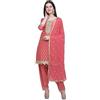 Nimbark Indiano pakistano salwar kameez vestito da donna pronto da indossare abito indiano punjabi Patiala Partywear Dress, Arancione,beige, X-Large
