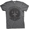 Top Gun: Maverick Licenza Ufficiale Fighter Town Uomo Maglietta (Grigio Scuro), Medium