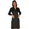 Ergos Workwear I.sacco Camice da Lavoro da Donna con Manica Lunga in Poliestere Cotone (Nero)