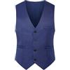 OMZIN Uomo Retro Slim Fit Gilet Formale In Raso Monopetto Con Scollo A V Gilet Da Lavoro Per Matrimonio D'affari