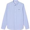 Lacoste Uomo Ch2932 Camicia Not Applicable, Blanc/Panorama, 40