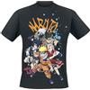 Naruto Team Uomo T-Shirt Nero Regular