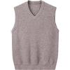 ZMNKH Gilet Uomo Maglione Collo a V Maglioni Senza Maniche Maglie Pullover 100% Cachemire Gilet Uomo d'Affari Gentleman Gilet