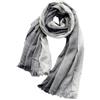 REHJJDFD Uomo a righe Sciarpa Cotone Lino Autunno Inverno Uomo Pashmina Caldo Fazzoletto da collo Casual Accessori Maschili Scialle, Grigio scuro, Taglia unica