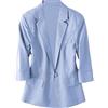 IQYU Blazer, giacca corta da donna, in lino, con maniche a 3/4, leggera, estiva, da lavoro, elegante primavera, per le mezze stagioni, blazer open front, blazer