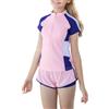 OPLERT Set di Costumi da Bagno per Ragazze, Costumi da Bagno a 2 Pezzi, Pantaloncini da Bagno in Spiaggia, Protezione UV, Costumi da Bagno ad Asciugatura Rapida