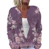 Gienslru Cardigan Estivo da Donna, Golfino a Lungo Maniche con Scollo Aperto sul Davanti Maglieria Leggero Cappotto, Casual Coprispalle Giacca Softshell Autunno