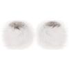 Futrzane Classic Polsini - Manicotti Pelliccia Sintetica Donna - Copripolso Pelo (Bianco Classic)