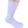 Infinity 12 PAIA CALZE CORTE UOMO SENZA ELASTICO SANITARIE IN PURO CALDO COTONE SOFT 100% 40-46 (Bianco Alto)