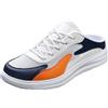 Generisch Scarpe da corsa da uomo, scarpe da jogging, scarpe da ginnastica, paio di scarpe in rete, One Foot Lazy No Heel Halb Pantofole Casual Scarpe sportive, Colore: arancione., 48