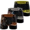 FREEGUN Boxer Mutande Ragazzo Sport, Set da 3, Nero B04 (12/14 Anni)
