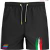 Zena Padel Costume Uomo Boxer | Zena Beach PRO - Orgoglio Italiano Stile Sportivo | Poliestere Riciclato | Asciugatura Rapida | Diversi Colori | Rainbow ITA Italia (IT, Testo, XL, Regular, Regular, Nero)