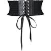 LumiSyne Stringata Corsetto Cintura Per Donna Cintura Larga Elasticizzata Design Bottoni a Pressione Moda Balze Elastica Cintura In Vita Vintage Cintura Cinch Per Vestito Soprabito Tutine