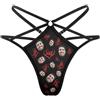 MYZQIFF Personalizzato G-String Thongs Viso Personalizzato Biancheria Intima delle Donne Brief Panties con Foto San Valentino