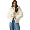 GUESS Giubbotto teddy Bianco sporco Crema M