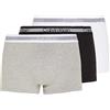 Calvin Klein Boxer Uomo Confezione da 3 Cotone Elasticizzato, Multicolore (Grey Heather/Black/White), S