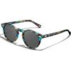 Carfia Retro Rotondi Occhiali da Sole da Donna Polarizzati UV400 CA5288C | Telaio Rosa Trasparente Lente Rosa, lenti HD antigraffio, blocca il 100% dei raggi UVA/UVB/UVC, Montatura in acetato