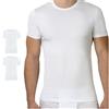 SES Confezione da 2 canottiere da uomo con scollo rotondo, S - XXL/Basic Tshirt da uomo, in 95% cotone e 5% elastan/aderente, maglietta da uomo e da lavoro, colore bianco, a maniche corte, bianco, s
