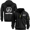 WZYRZ Felpa con Cappuccio Sportiva da Uomo per Linkin Park, Abbigliamento Esterno Grafico, Felpe a Maniche Lunghe, Pullover con Cappuccio, Abbigliamento da Strada,A-XX_l
