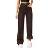 Meaunzyl Jeans Donna Vita Alta a Gamba Larga Pantaloni in Denim Comodi con Tasche Curvy Jeans Casual Molto Elastici Pantalone Elegante Comodi per Vacanze, Ufficio, Casa O Sport Y2k Jean Oversize per Il Tempo