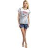 Disney Pigiama Donna Aristogatti in Cotone Estivo Completo Donna Pigiama Corto Donna Mezza Manica Pantaloncino Art. 64303
