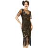 Coucoland BABEYOND Vestito Anni 20 Donna con Paillettes e Frange in Rilievo, 1920s Abito Vestito Charleston Donna, Il Grande Gatsby Vestiti Donna