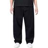 Generisch Jeans da uomo oversize a gamba larga, straight fit, cargo, in denim, con elastico, a vita alta, casual, basic washed, per l'estate, per trekking, 1 nero, 9XL