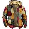 Vhersily 2026 Giacca Invernale Uomo Bomber Calda Taglia Forte Giubbotto Militare con Cappuccio con Cerniera Pile Imbottita Hoodie con Tasche e Coulisse con Zip Per Corsa, Escursionismo, Campeggio