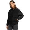 Navahoo Willstehaben - Bomber da donna, leggero, per le mezze stagioni, con maniche a balze, taglia XS-XXL, Nero , M