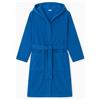 Generico Accappatoio unisex in Microfibra con Cappuccio - Ultra Morbido, Leggero e ad Asciugatura Rapida - (IT, Testo, XL, Regular, Regular, Blu)