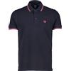 BE BOARD Maglia Polo Uomo a Manica Corta in Cotone Piquet, Taglie Calibrate Fino a 9XL, Eleganza e Comfort in Vari Colori,Blu Scuro,5XL
