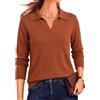 Arach&Cloz Polo da Donna Autunno Inverno in Morbido Misto Lana Maniche Lunghe