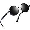 Joopin Occhiali da Sole Polarizzati Rotondi Vintage Uomo Donna UV400