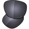 Saucer Lenti di ricambio premium per occhiali da sole Oakley Reedmace OO9126 | Reedmace Asian Fit OO9126F, Scudo Nero Polarizzato, Taglia unica