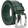 CM Conte Massimo Conte Massimo Cintura Uomo in Vero Cuoio Pezzo Unico, Made in Italy, Fibbia Nickel Free, Accorciabile, Alta 4 cm Con Scatola