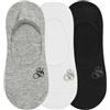 Scotch & Soda 3PK WOMENS NON TERRY LINER, Calzini Da donna, Grey 030,