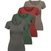 ONLY Onllive Love S/S O-Neck Top 2pack Noos T-Shirt Donna (Pacco da 2)