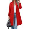 Generic Cappotto invernale da donna, cappotto invernale da donna in misto lana color cammello, cappotto medio-lungo con revers a doppio petto, giacca capispalla
