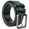 Police Cintura Uomo in Vera Pelle, Sportiva, Alta 4 cm, Accorciabile, Nickel Free 115 (Taglia 48-52)