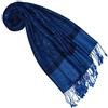 LORENZO CANA - Sciarpa - Paisley - Donna Mittelblau-navy Taglia unica