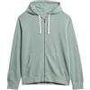 Superdry Uomo Felpa con Cappuccio con Zip Classica Essenziale, Silver Pine, M